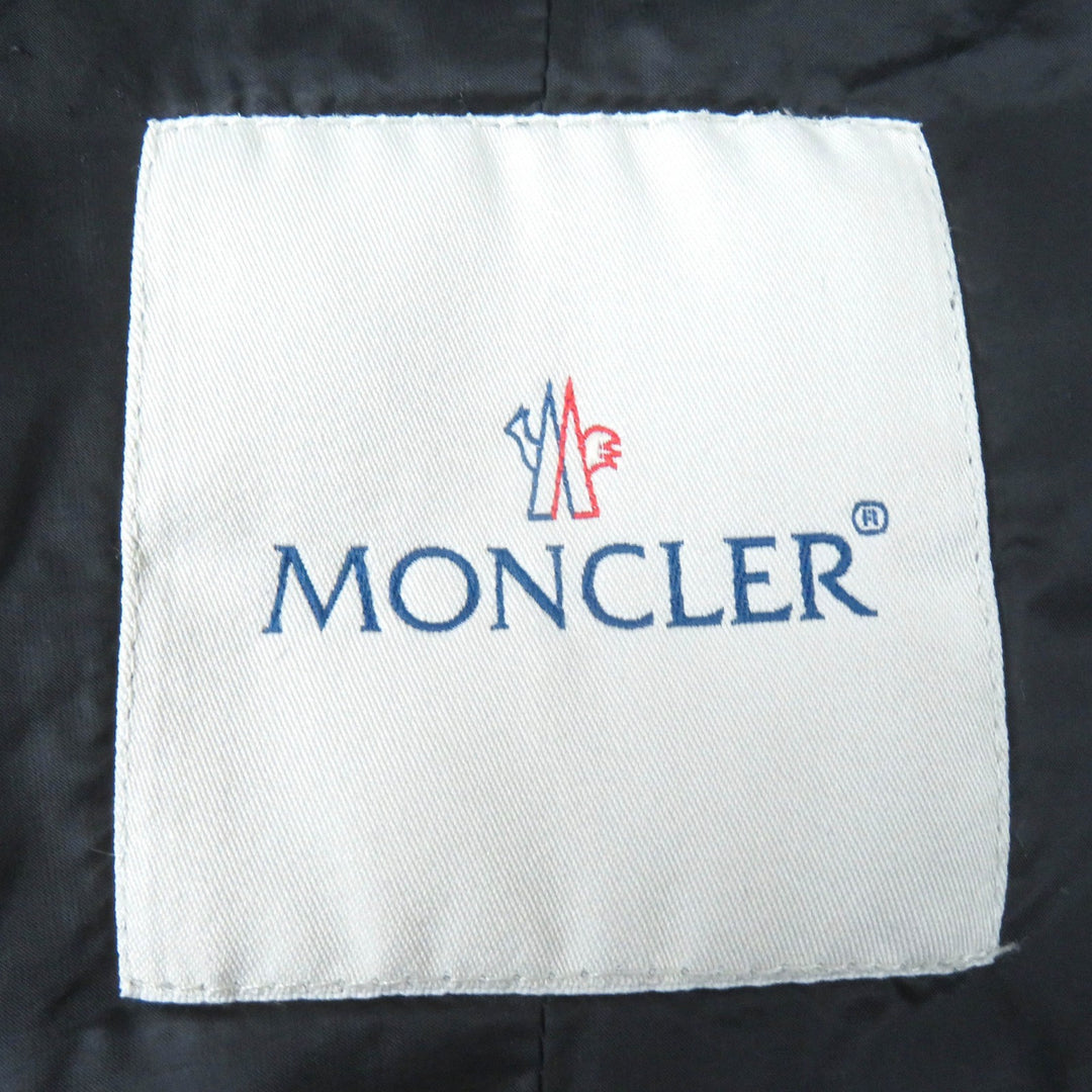 Very Good MONCLER down coat VERNDIS Detachable collar design neck warmer style logo zip metal down jacket black Nylon Women 0