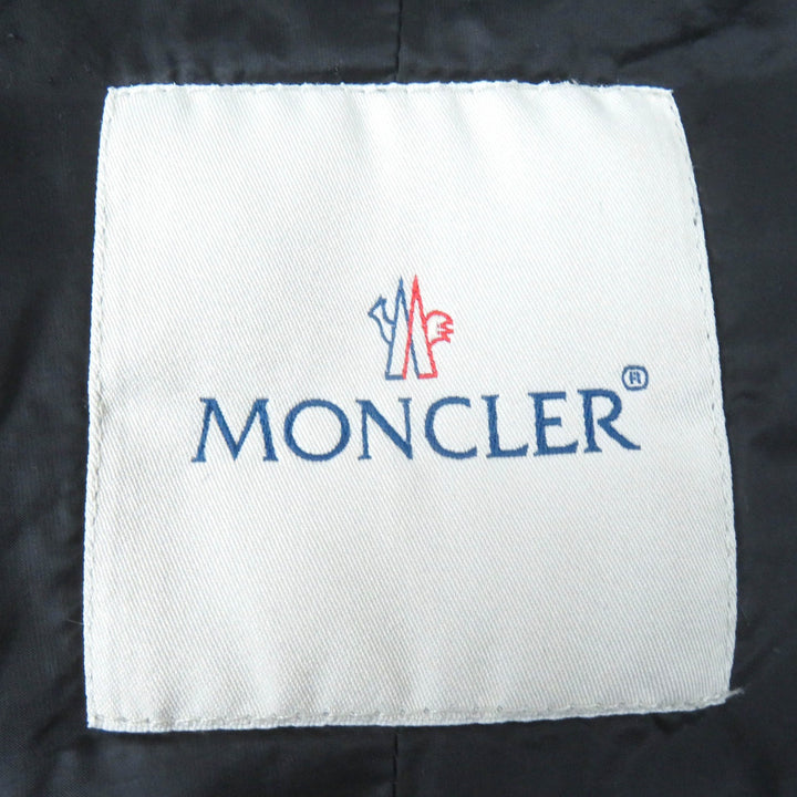 Very Good MONCLER down coat VERNDIS Detachable collar design neck warmer style logo zip metal down jacket black Nylon Women 0