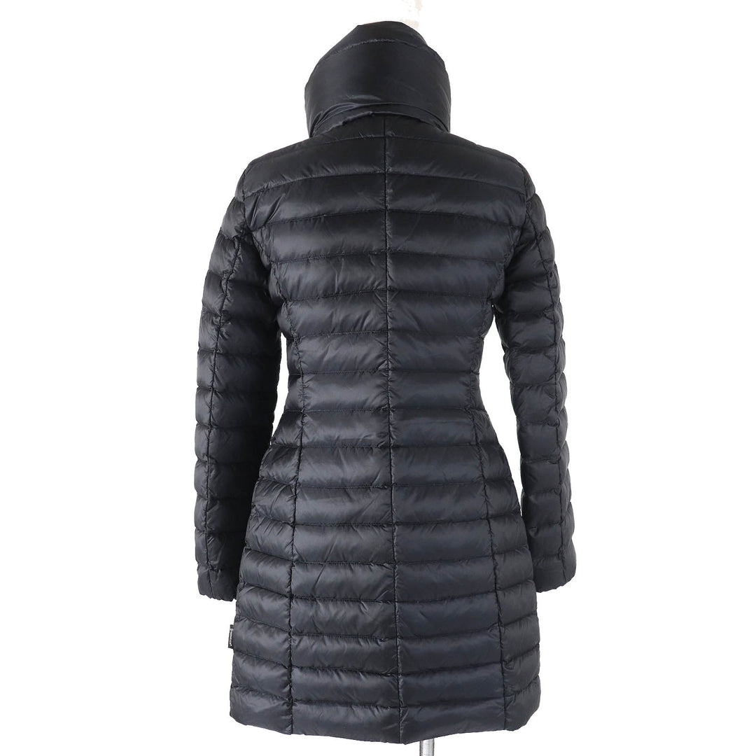 Very Good MONCLER down coat VERNDIS Detachable collar design neck warmer style logo zip metal down jacket black Nylon Women 0