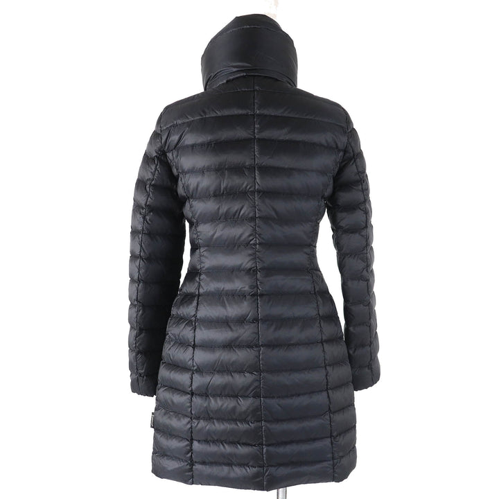 Very Good MONCLER down coat VERNDIS Detachable collar design neck warmer style logo zip metal down jacket black Nylon Women 0