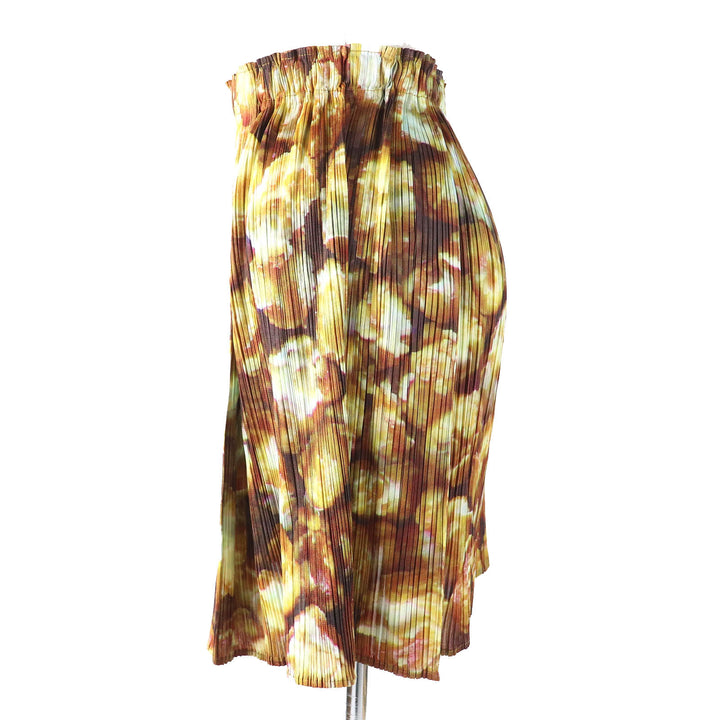 Excellent PLEATS PLEASE two-piece set Brown polyester PP83-JK552/PP83-JG555