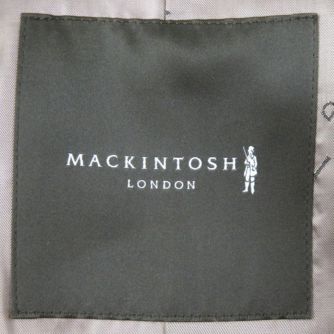 Very Good MACKINTOSH LONDON trench coat Logo button belted faux suede leather long Beige Artificial leather Women 36
