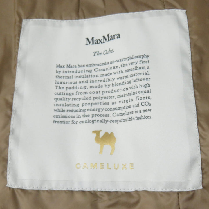 Excellent Max Mara The Cube coat CAMELUXE Brown polyester Women 36 92960124