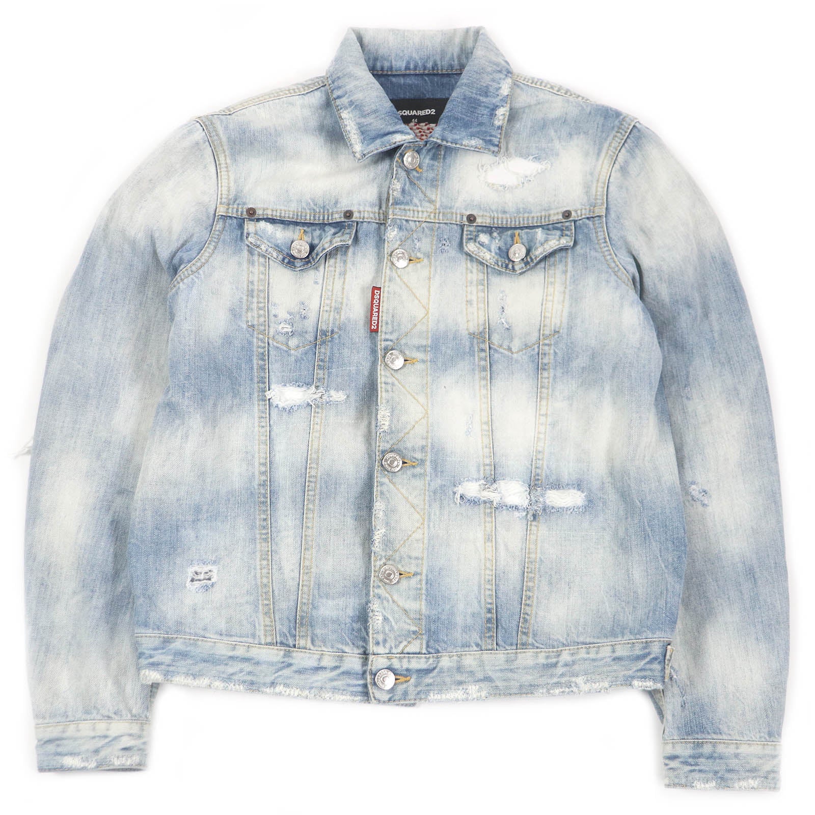 Great DSQUARED2 Denim Jacket Dan Jean Jacket Indigo blue cotton
