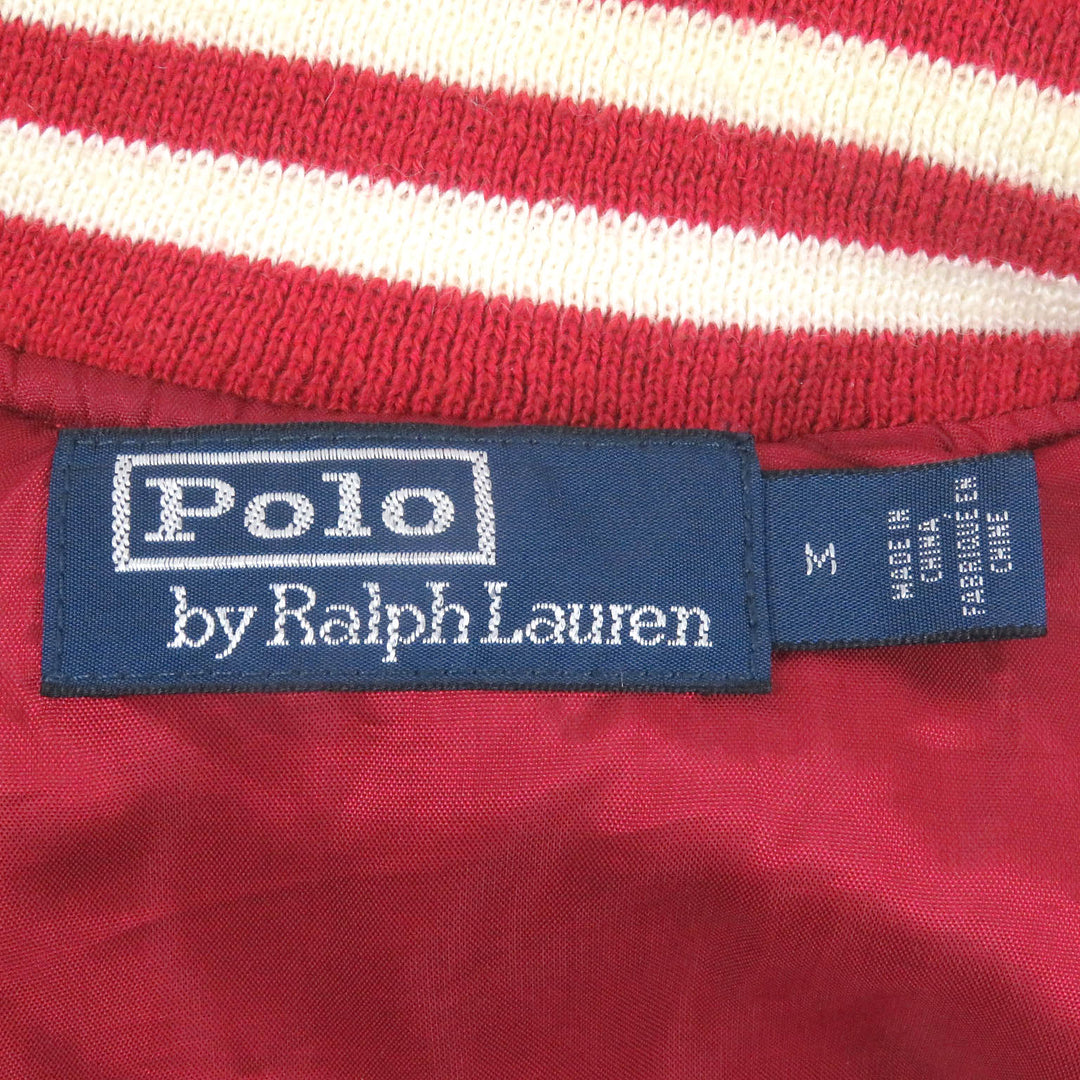 Great POLO RALPH LAUREN×MLB Stajan New york yankees Red cotton M 710810481002