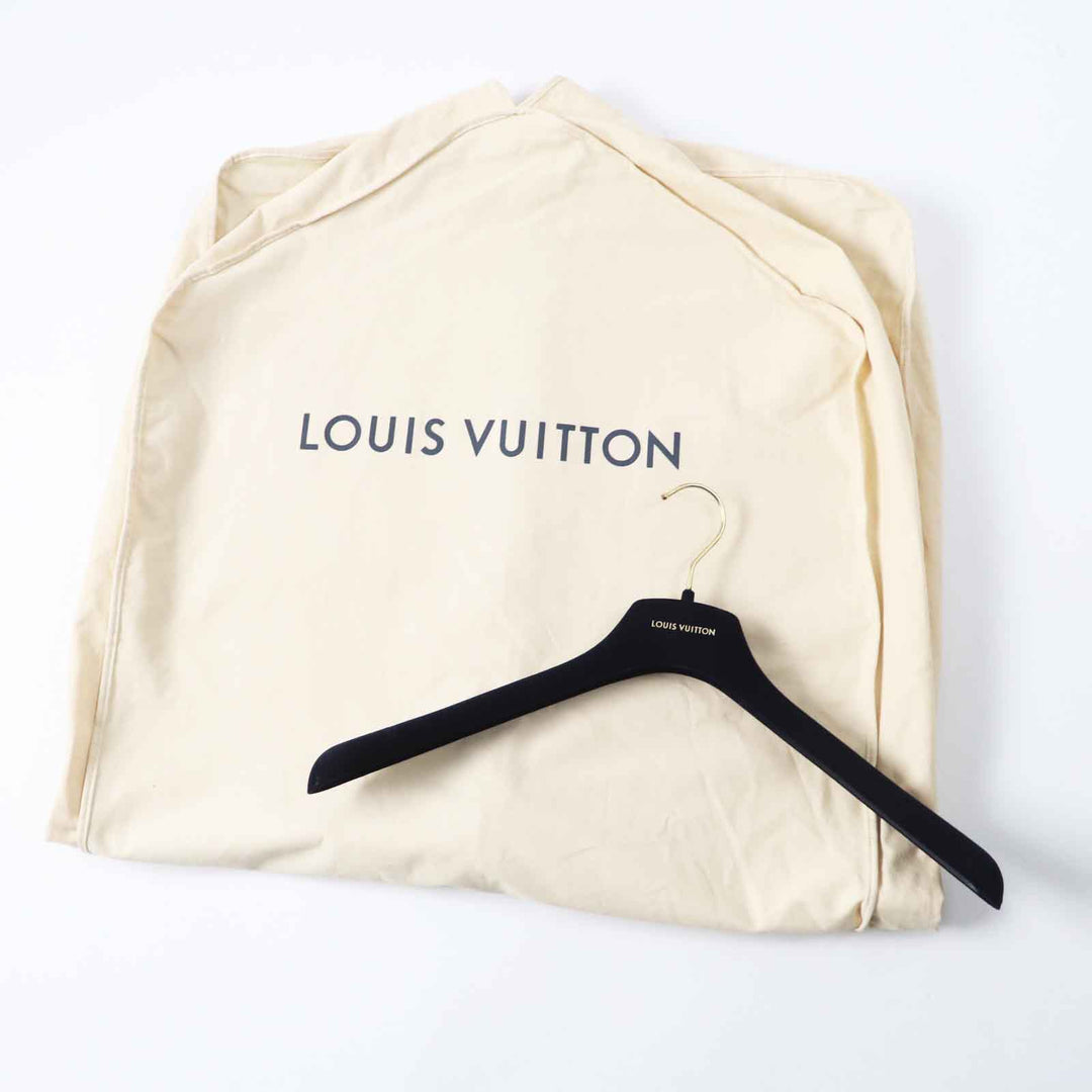 Excellent LOUIS VUITTON coat Giant Monogram Hooded Wrap wool Women 38