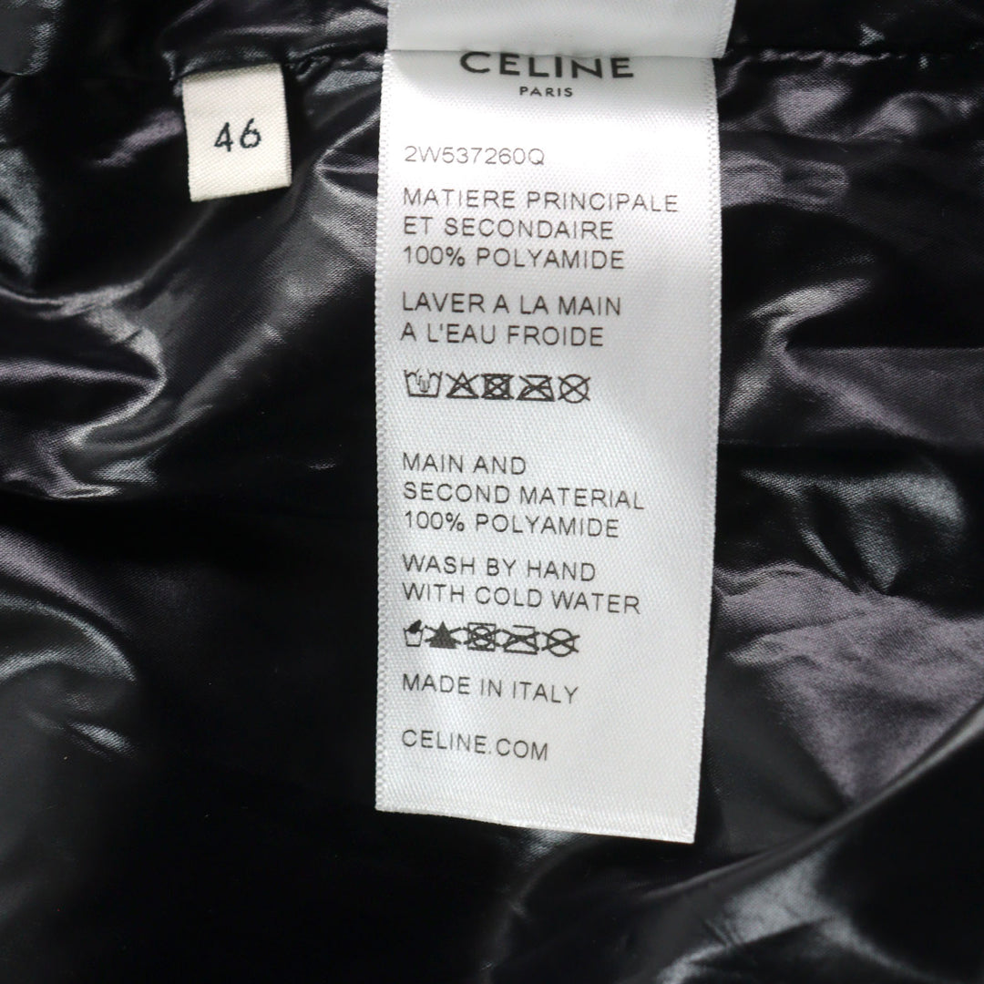Excellent CELINE Jacket Zebra look loose cut coated nylon multicolor mens 46 2W537260Q