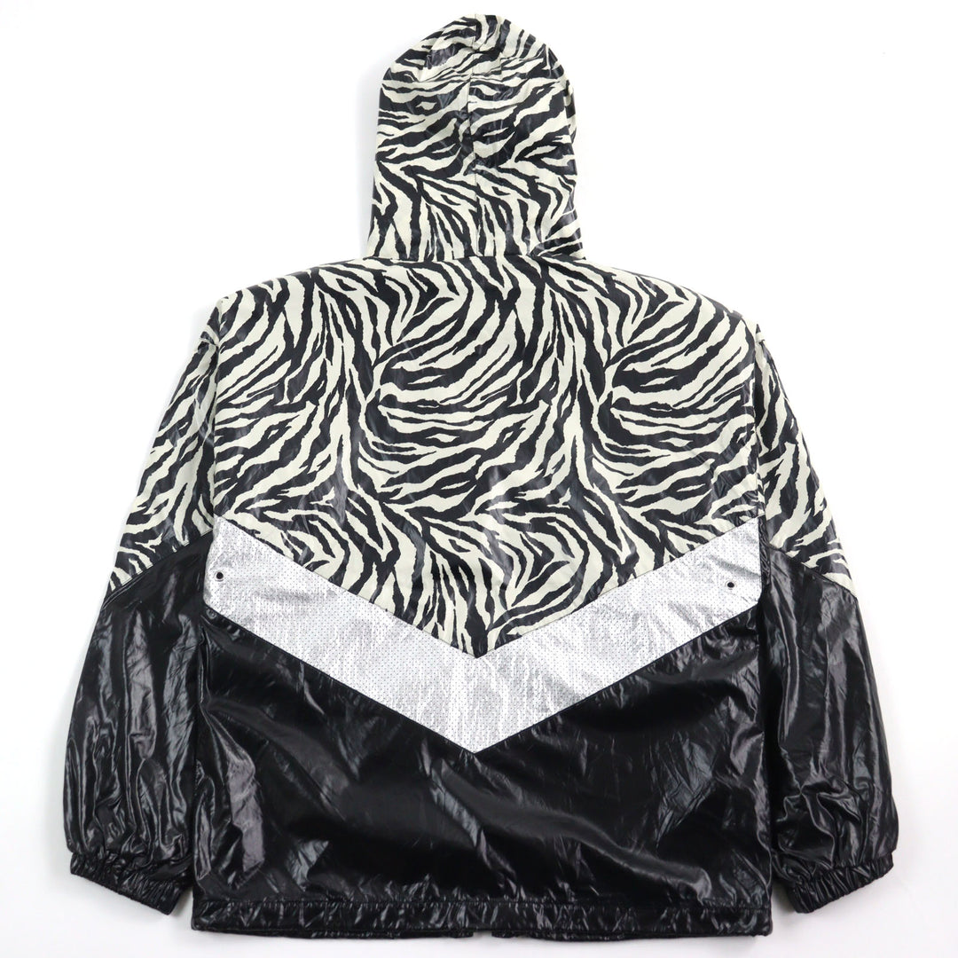 Excellent CELINE Jacket Zebra look loose cut coated nylon multicolor mens 46 2W537260Q