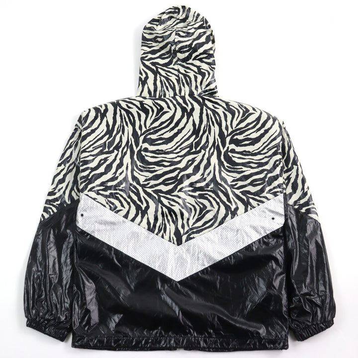Excellent CELINE Jacket Zebra look loose cut coated nylon multicolor mens 46 2W537260Q