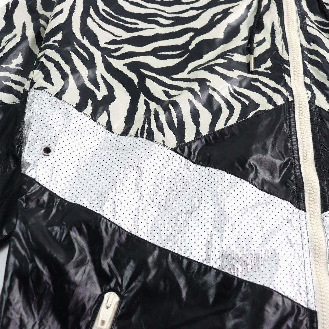 Excellent CELINE Jacket Zebra look loose cut coated nylon multicolor mens 46 2W537260Q