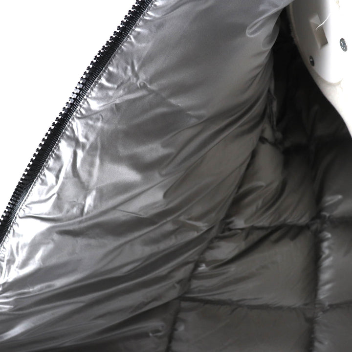 Great MONCLER down coat SUYEN Logo patch and hood ZIP UP gray polyamide (nylon) Women