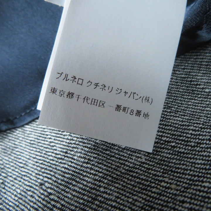 Excellent Brunello Cucinelli coat Double-breasted denim jacket Women 42