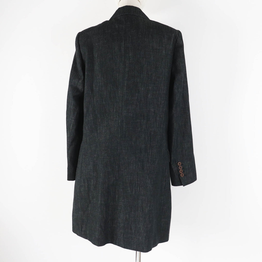 Excellent Brunello Cucinelli coat Double-breasted denim jacket Women 42