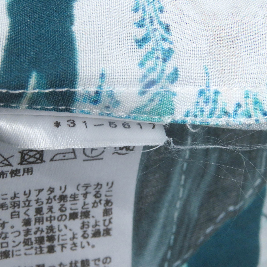 Excellent HERMES Long sleeve shirt Sleeve Serie Buttons Blue cotton mens 38