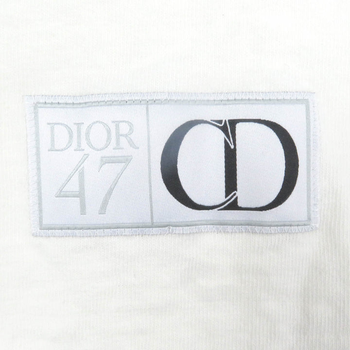 Great DIOR Short sleeve T-shirt Distressed slub cotton jersey mens S
