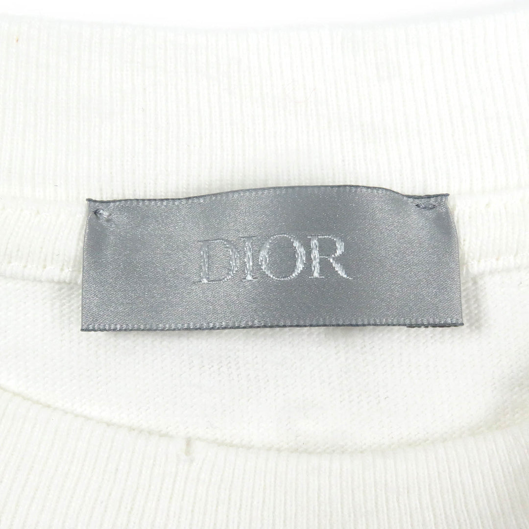 Great DIOR Short sleeve T-shirt Distressed slub cotton jersey mens S