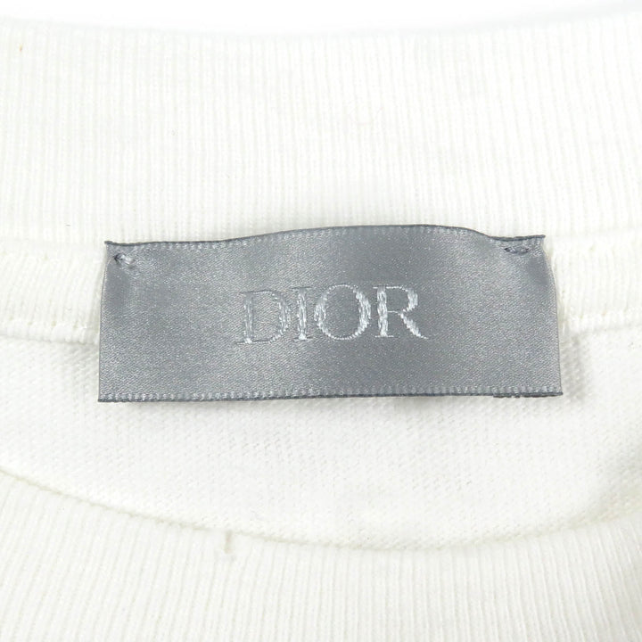 Great DIOR Short sleeve T-shirt Distressed slub cotton jersey mens S