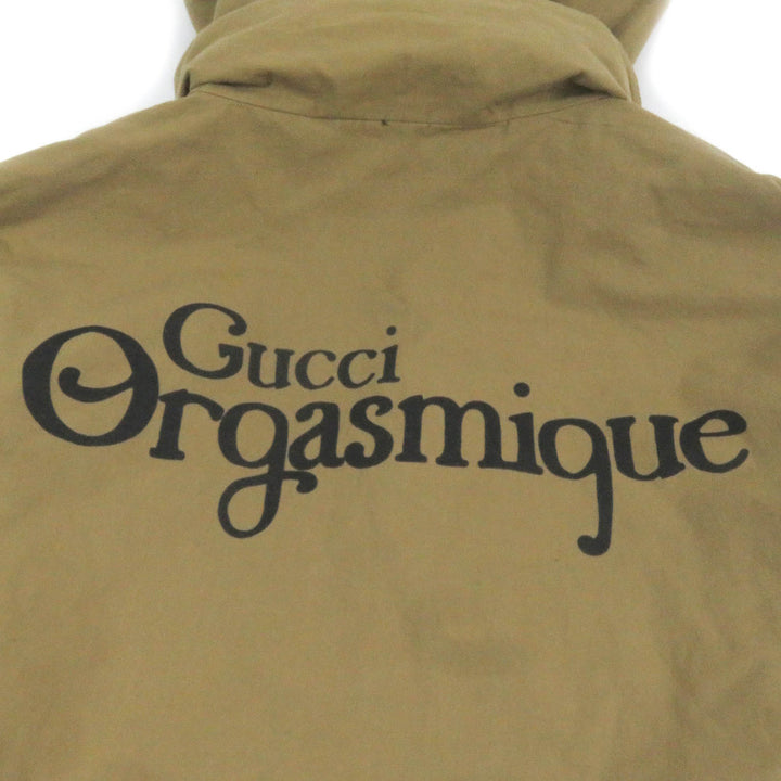 Very Good GUCCI Military jacket Orgasmique Reversible Beige black cotton mens 50 609509