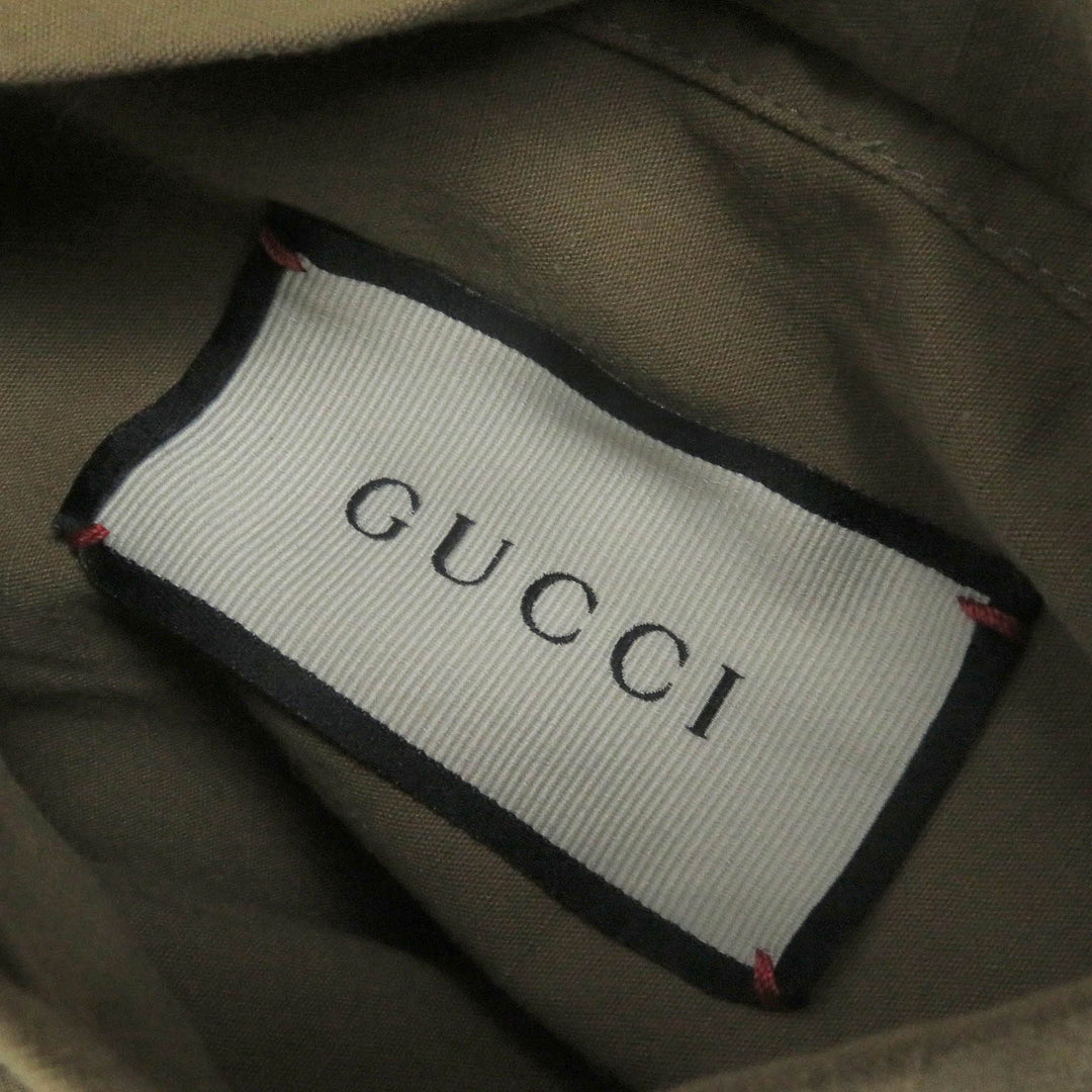 Very Good GUCCI Military jacket Orgasmique Reversible Beige black mens 50 609509