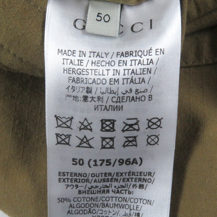 Very Good GUCCI Military jacket Orgasmique Reversible Beige black mens 50 609509