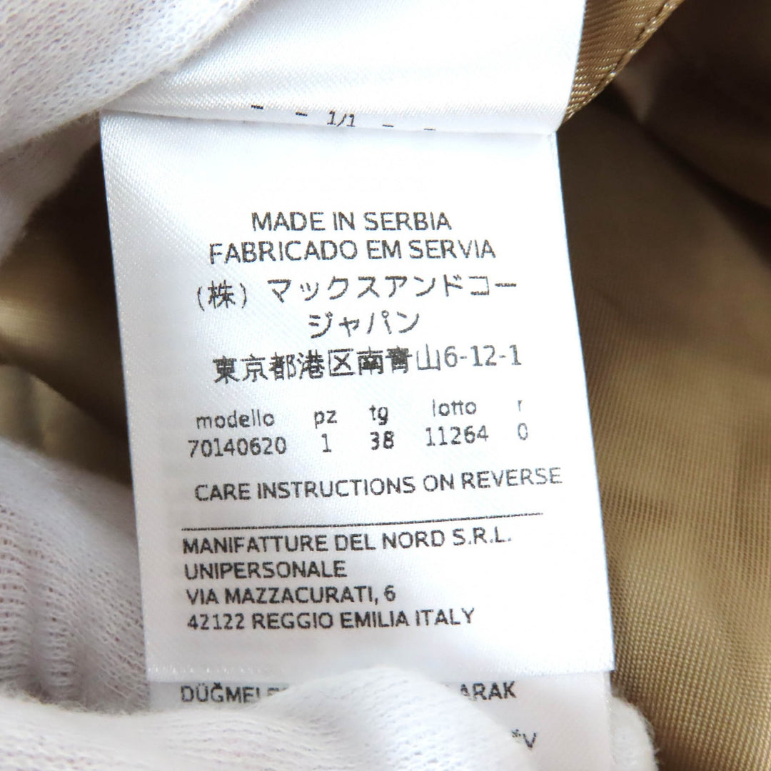 Excellent MAX&CO Chester coat Quarto GOLDEN CUT beige alpaca Women 38 70140620