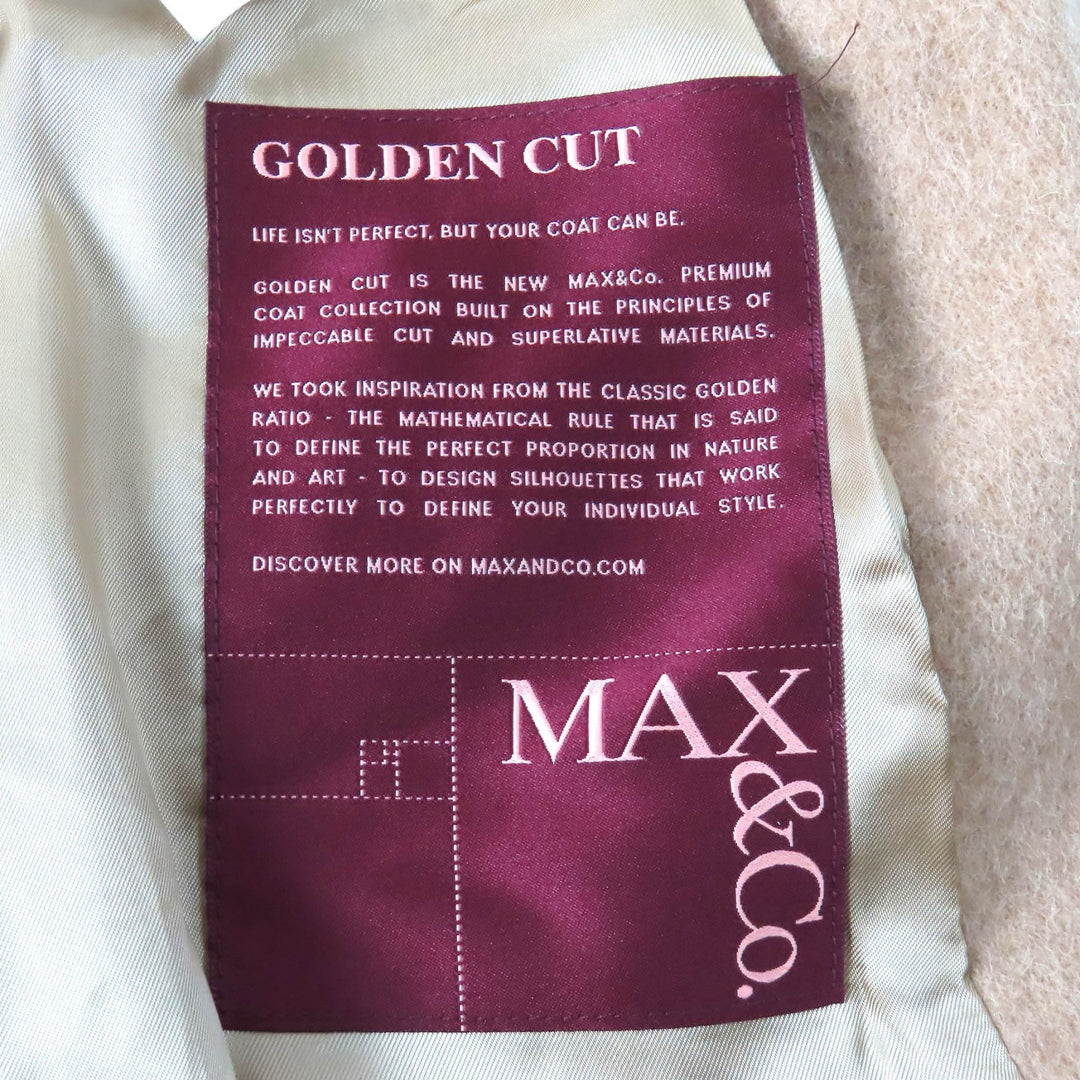 Excellent MAX&CO Chester coat Quarto GOLDEN CUT beige alpaca Women 38 70140620