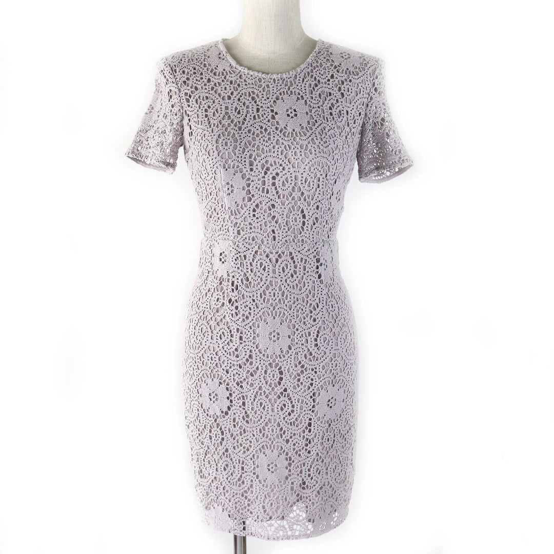 Pristine BURBERRY LONDON one piece All lace short sleeves Light gray 36 3929594