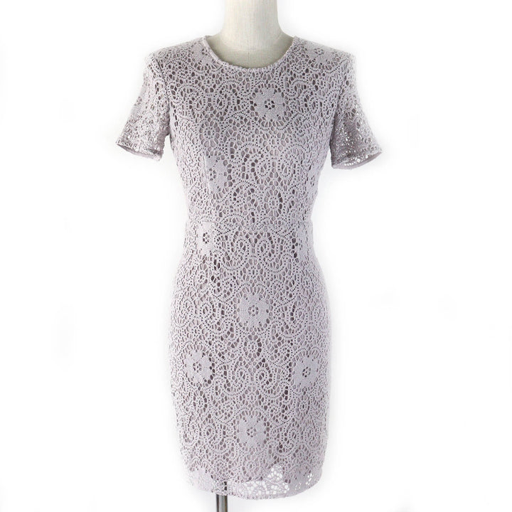 Pristine BURBERRY LONDON one piece All lace short sleeves Light gray 36 3929594