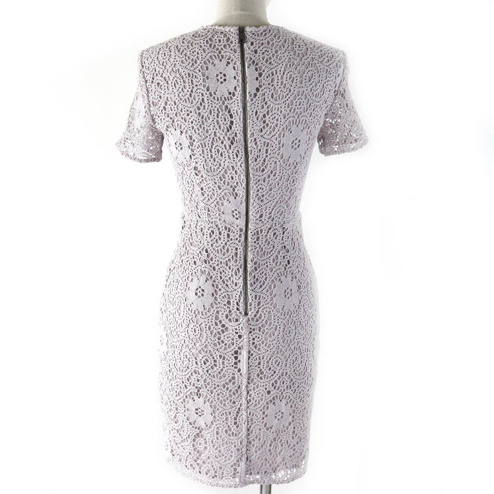 Pristine BURBERRY LONDON one piece All lace short sleeves Light gray 36 3929594