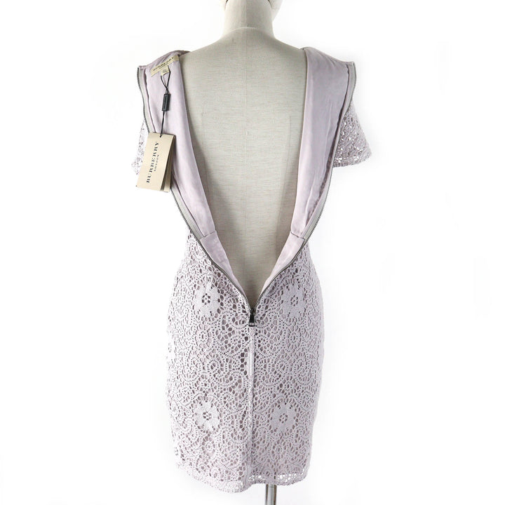 Pristine BURBERRY LONDON one piece All lace short sleeves Light gray 36 3929594
