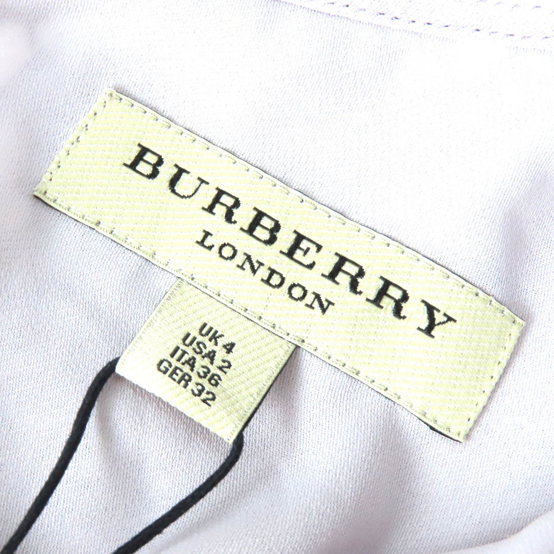 Pristine BURBERRY LONDON one piece All lace short sleeves Light gray 36 3929594