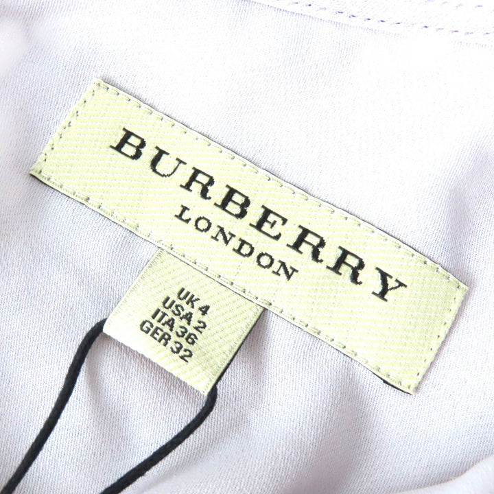 Pristine BURBERRY LONDON one piece All lace short sleeves Light gray 36 3929594