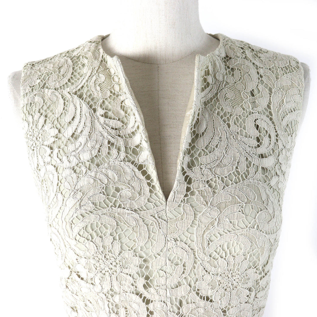 Pristine BURBERRY LONDON one piece All lace, key neck, sleeveless 36 3929597