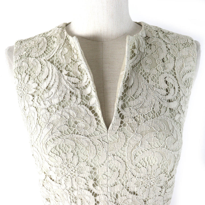 Pristine BURBERRY LONDON one piece All lace, key neck, sleeveless 36 3929597