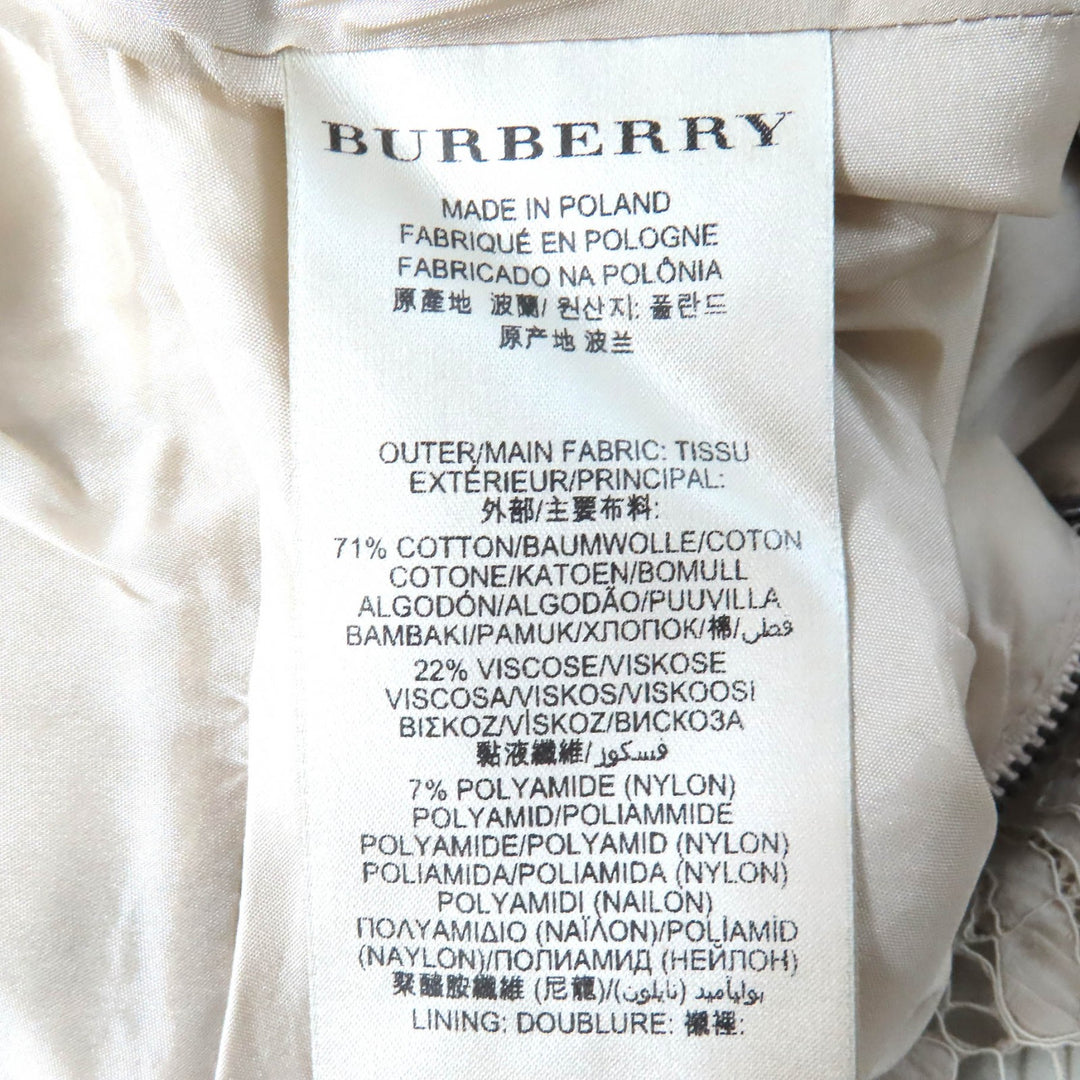 Pristine BURBERRY LONDON one piece All lace, key neck, sleeveless 36 3929597
