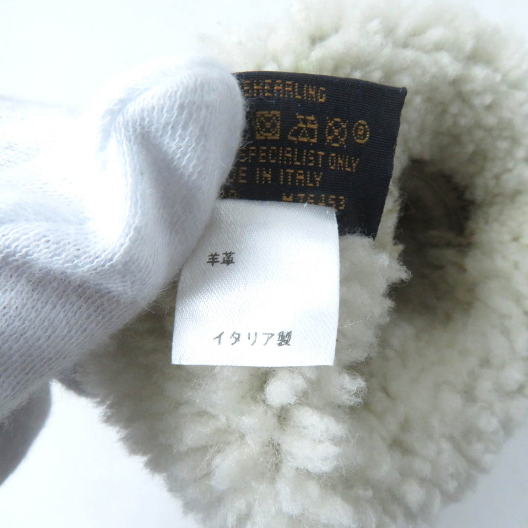 Very Good LOUIS VUITTON gloves Muff Sharlingram Mittens beige Sheep leather