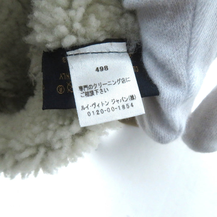 Very Good LOUIS VUITTON gloves Muff Sharlingram Mittens beige Sheep leather