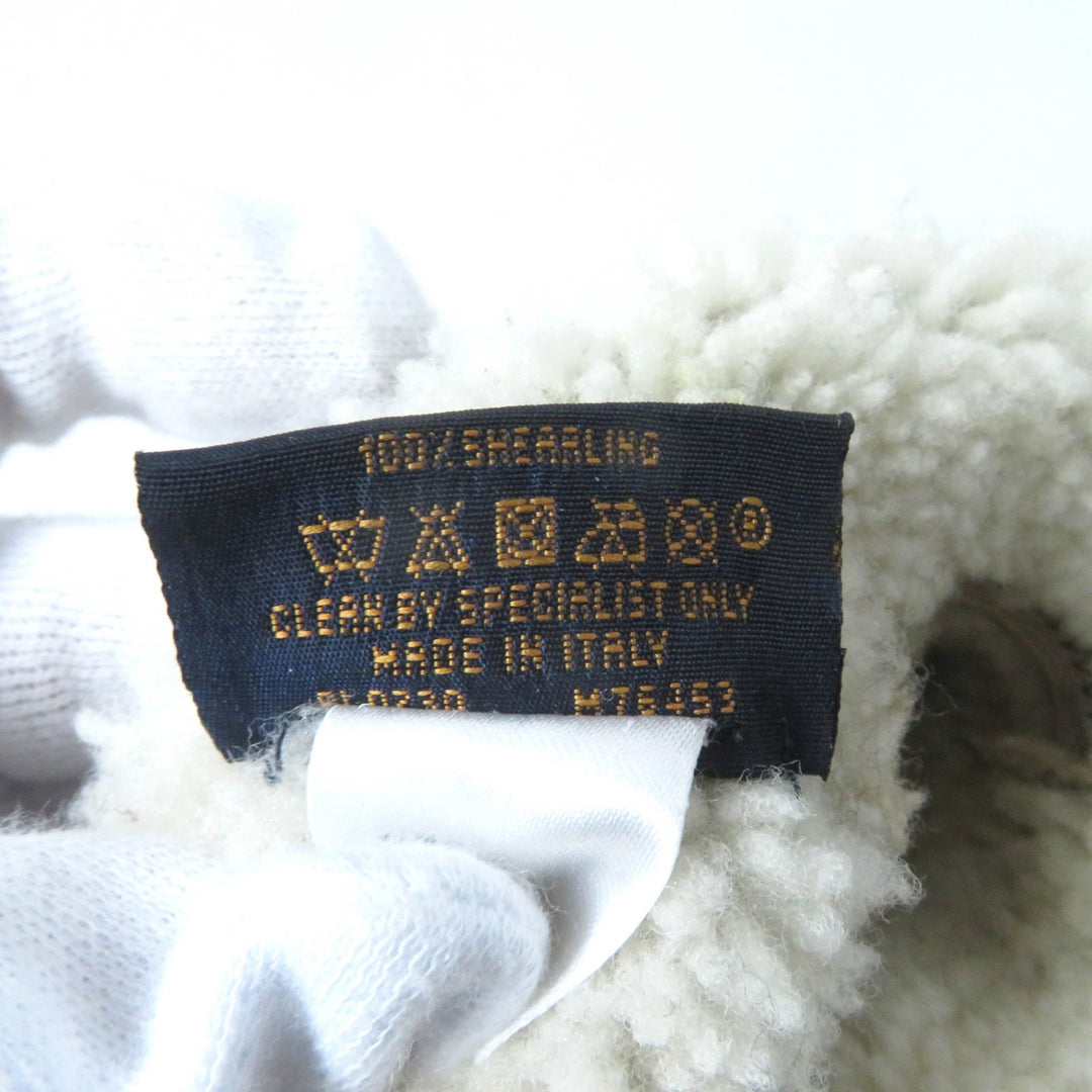 Very Good LOUIS VUITTON gloves Muff Sharlingram Mittens beige Sheep leather
