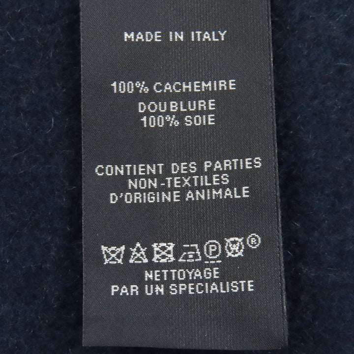 Great HERMES Scarf Allumet Pocket Leather tag large shawl cashmere Women H259096S
