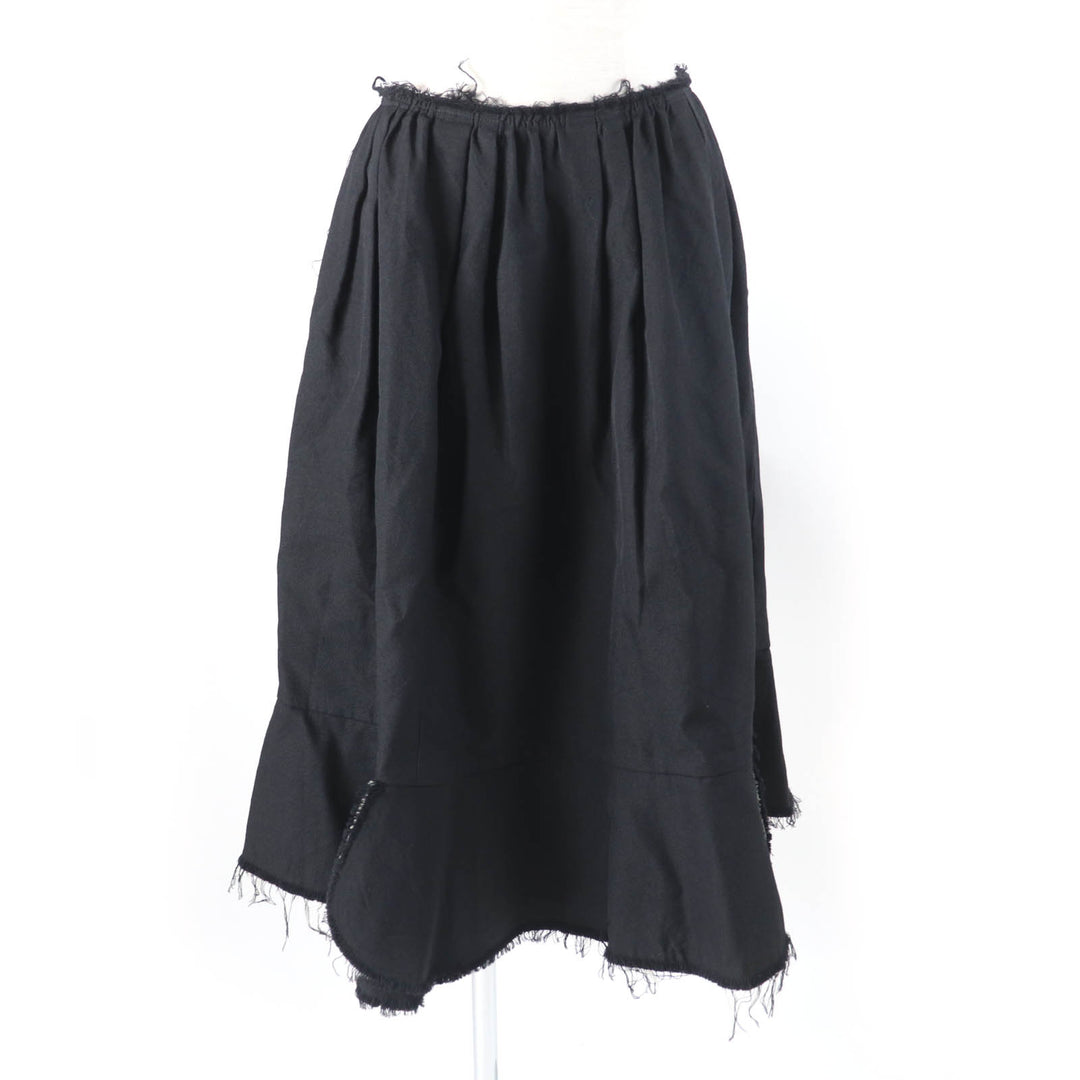 Excellent COMME des GARCONS COMME des GARCONS skirt Cut-off long skirt black wool Women S
