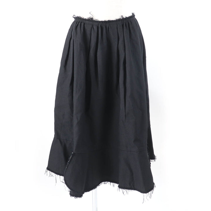 Excellent COMME des GARCONS COMME des GARCONS skirt Cut-off long skirt black wool Women S