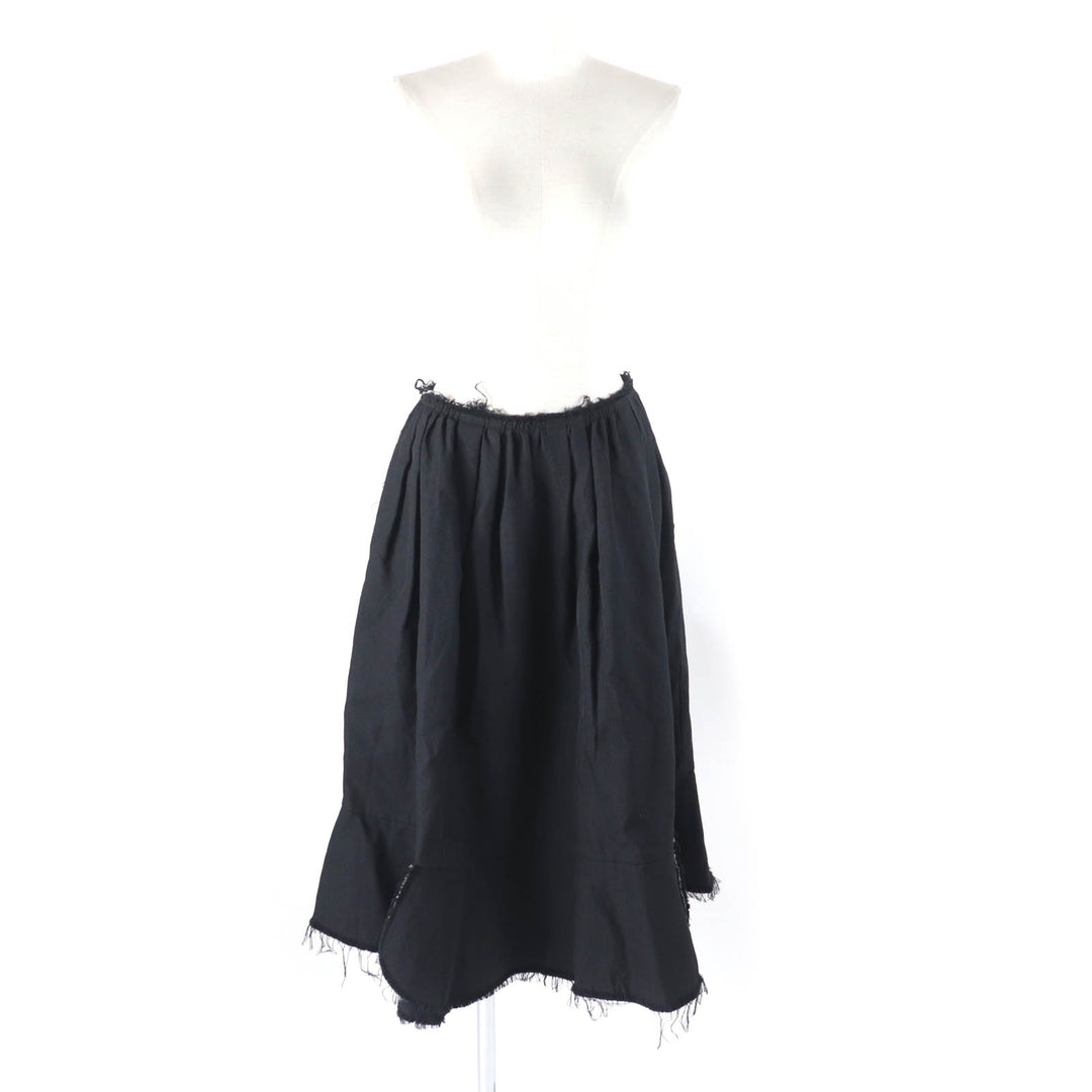 Excellent COMME des GARCONS COMME des GARCONS skirt Cut-off long skirt black wool Women S
