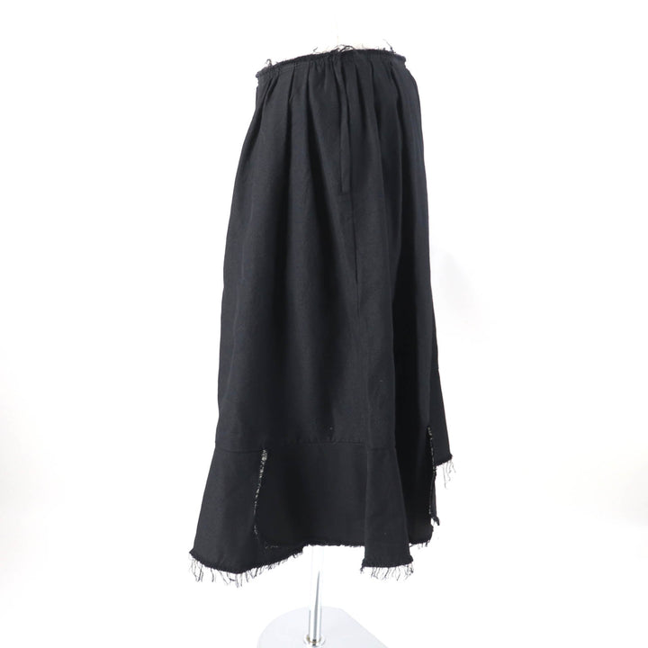 Excellent COMME des GARCONS COMME des GARCONS skirt Cut-off long skirt black wool Women S