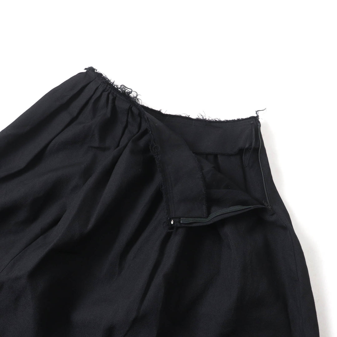 Excellent COMME des GARCONS COMME des GARCONS skirt Cut-off long skirt black wool Women S