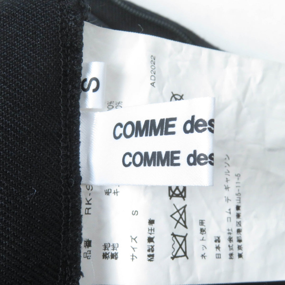 Excellent COMME des GARCONS COMME des GARCONS skirt Cut-off long skirt black wool Women S