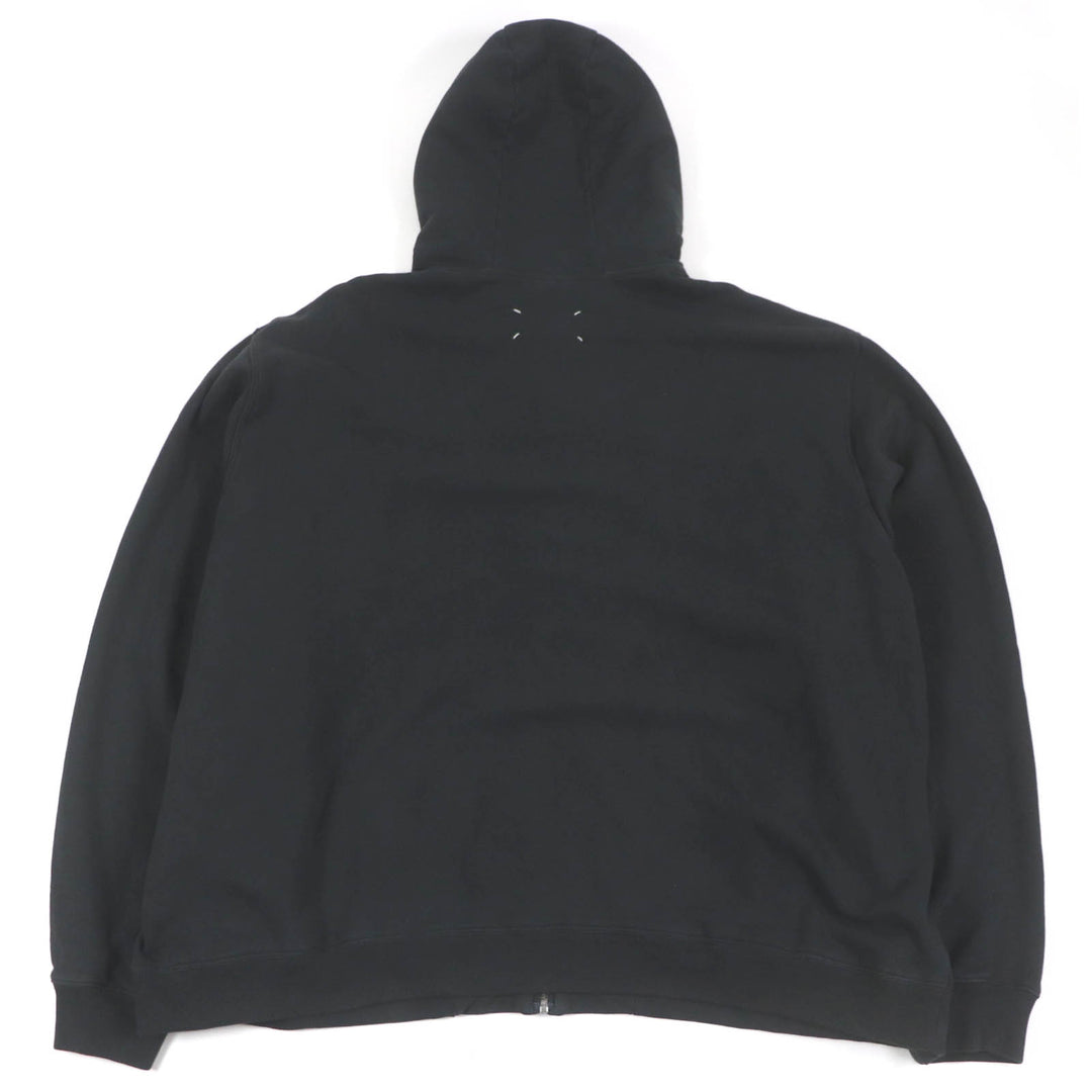 Pristine Maison Margiela 10 hoodie USED oversized hoodie black cotton mens M S50HG0045