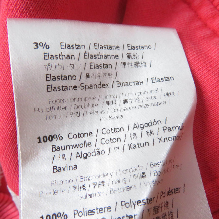 Pristine FENDI×MARC JACOBS sweat Side zip Cropped length Logo Red XXS FS7948
