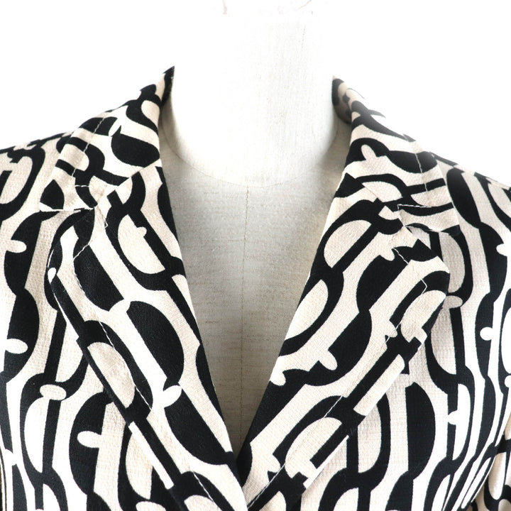 Pristine S MaxMara DESIGN FOR EASY LIVING Chester coat Overall handle Ivory cotton Women 40 912101226