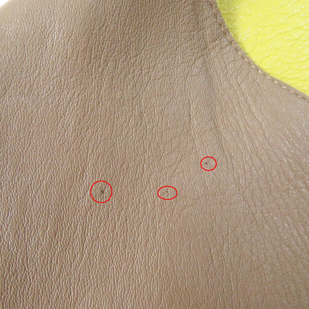 Great MARNI collarless jacket Beige yellow Sheep leather Women 38 IMXD22RYOLA175