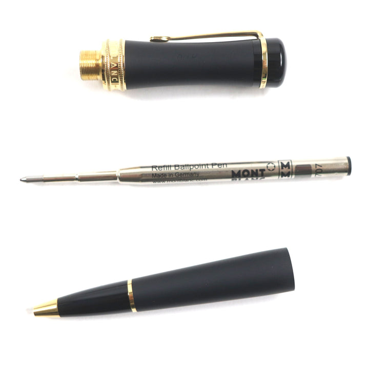Excellent MONTBLANC Ballpoint pen BONHEUR Bonheur Nuit White Star Twist Type